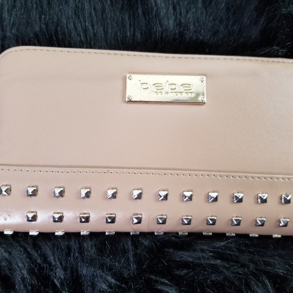 Studded Bebe wallet with matching coin bag - Picture 1 of 4